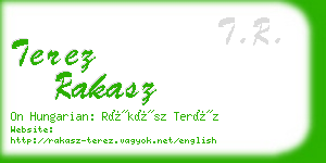 terez rakasz business card